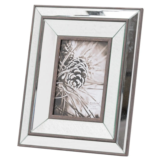 Tristan Mirror And Wood 5X7 Frame Makur Interior