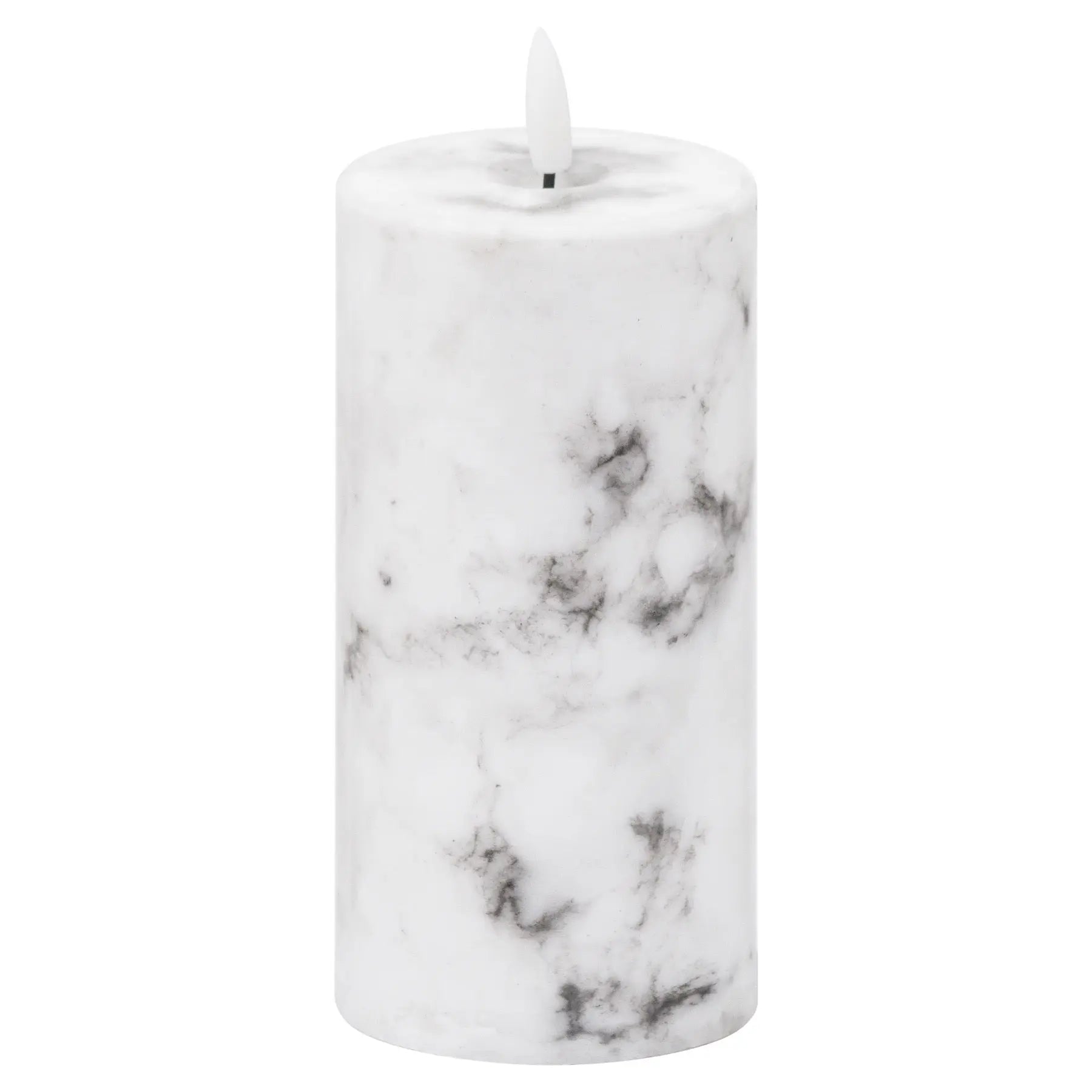 Luxe Collection Natural Glow 3x6 Marble Effect LED Candle Makur Interior