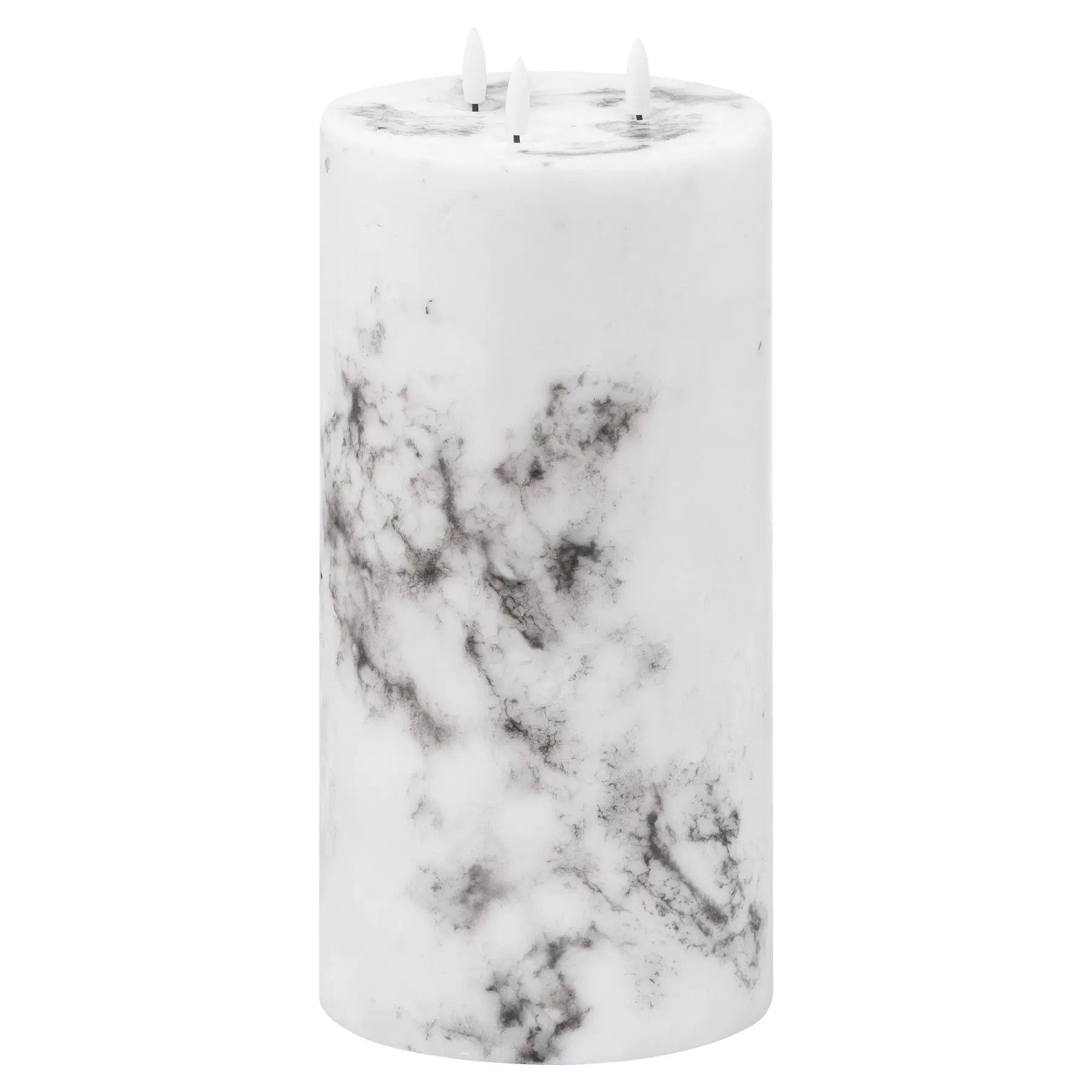 Luxe Collection Natural Glow 6x12 Marble Effect LED Candle Makur Interior