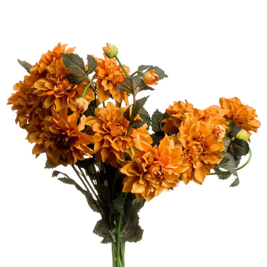Orange Dahlia Spray Makur Interior