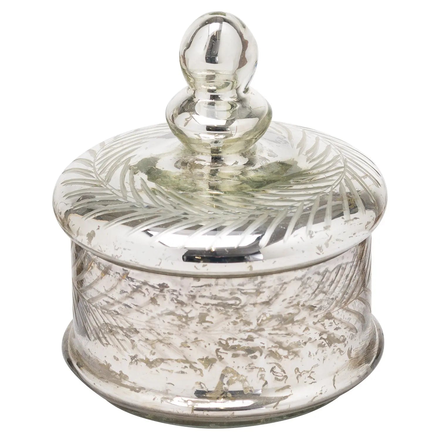 Silver Foil Effect Small Trinket Jar Makur Interior