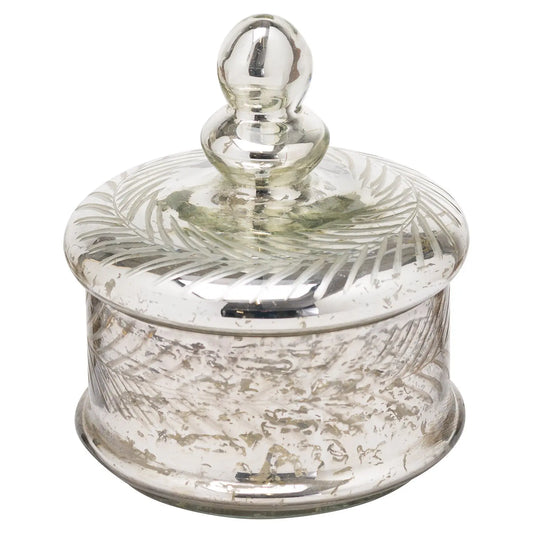 Silver Foil Effect Small Trinket Jar Makur Interior