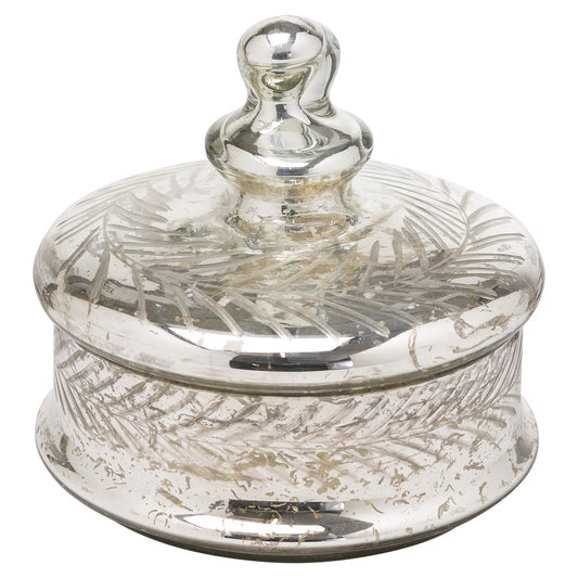 Silver Foil Effect Large Trinket Jar Makur Interior