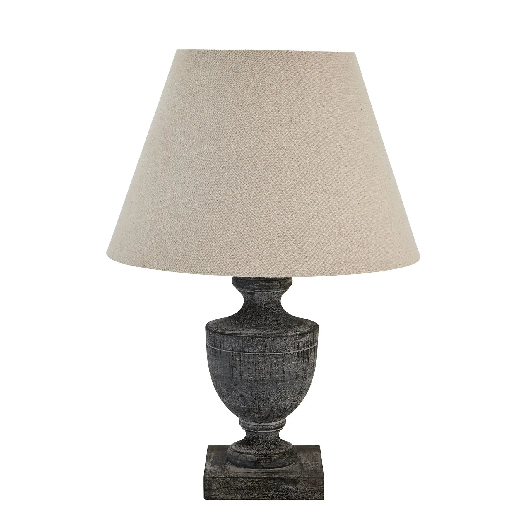 Incia Urn Wooden Table Lamp Makur Interior