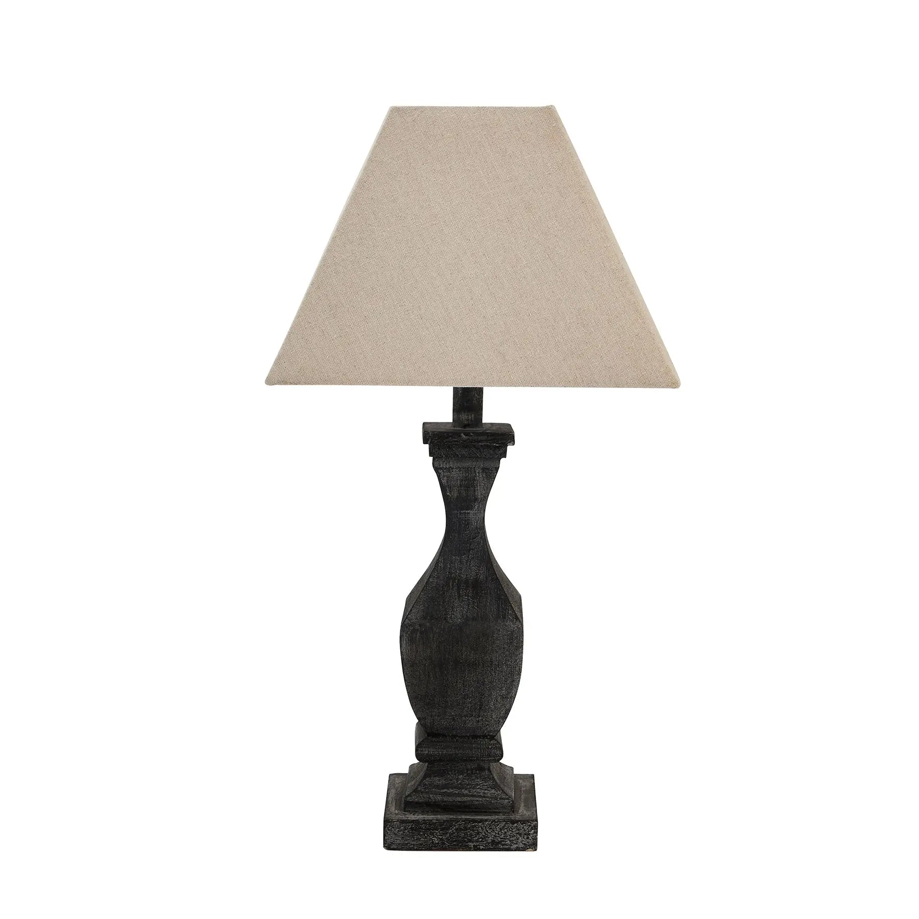 Incia Fluted Wooden Table Lamp Makur Interior