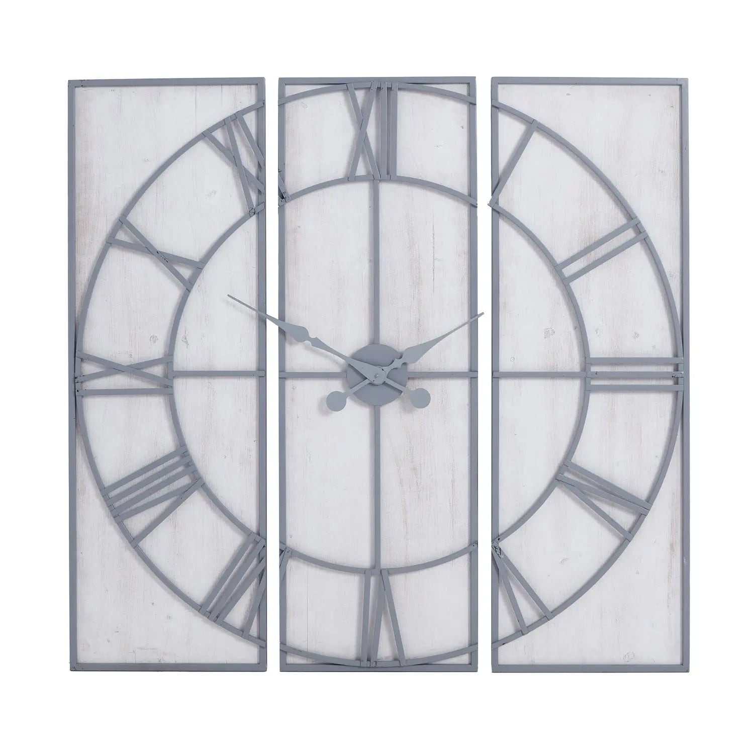Roza Panelled Wall Clock Makur Interior