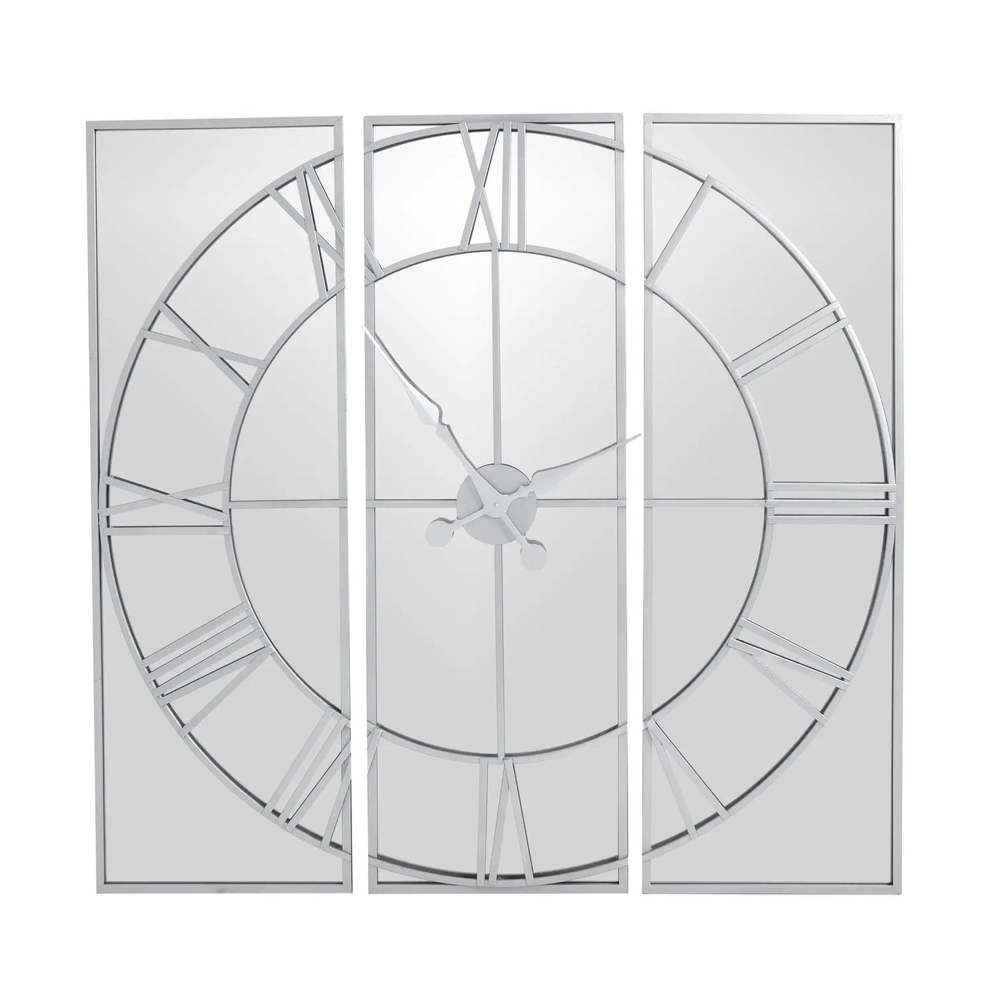 Celina Mirrored Wall Clock Makur Interior