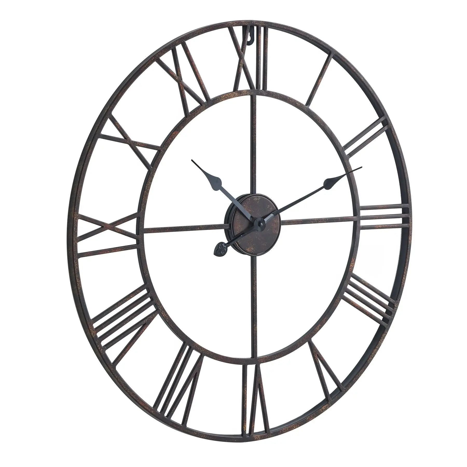 Bronze Skeleton Wall Clock Makur Interior