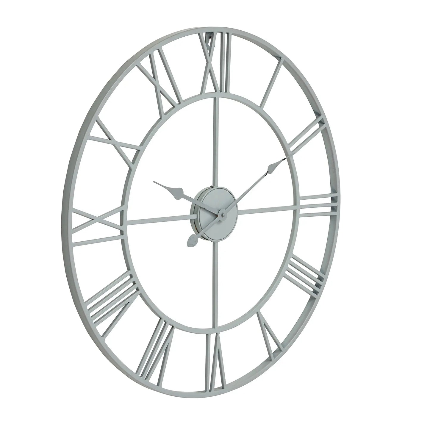 Grey Skeleton Wall Clock Makur Interior