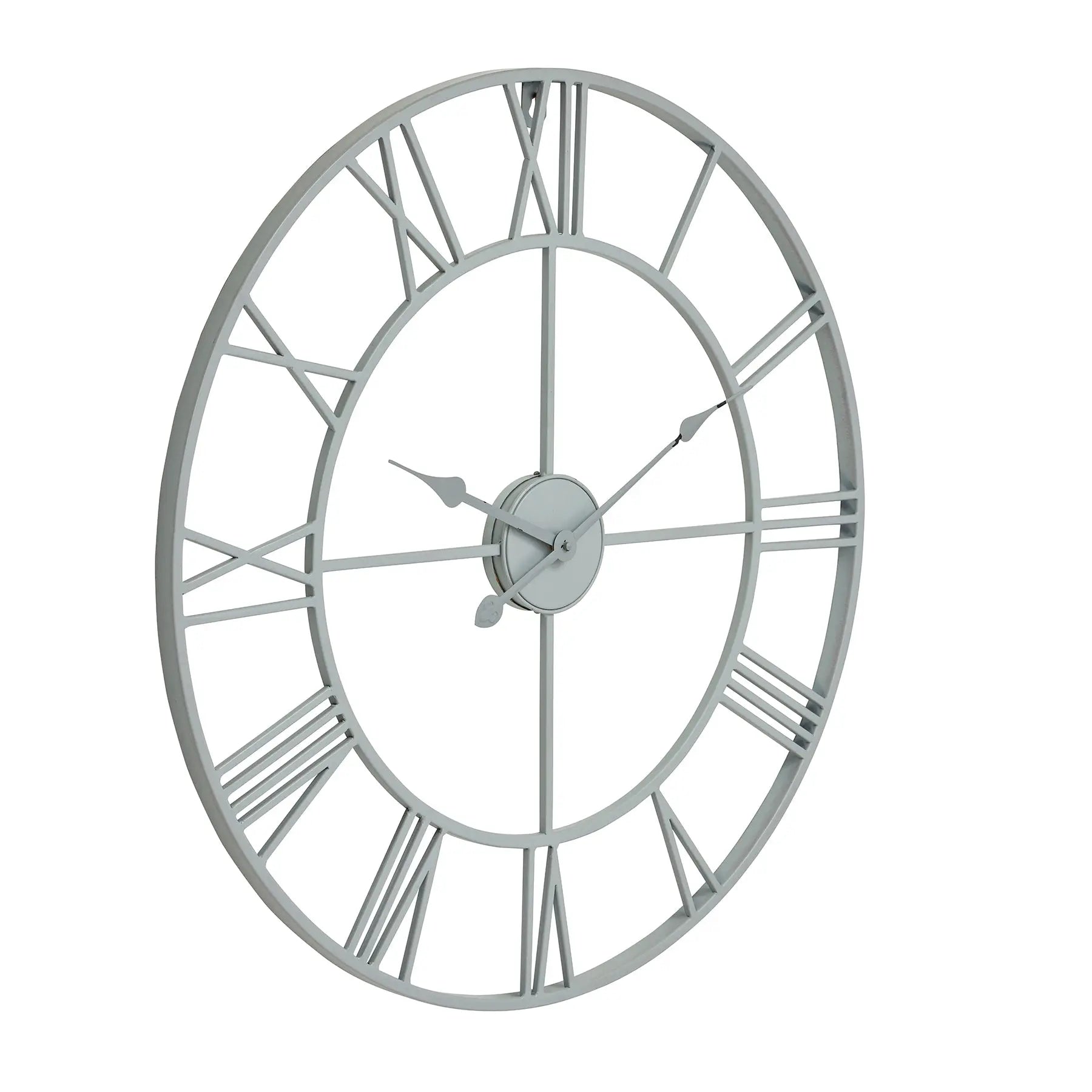 Grey Skeleton Wall Clock Makur Interior
