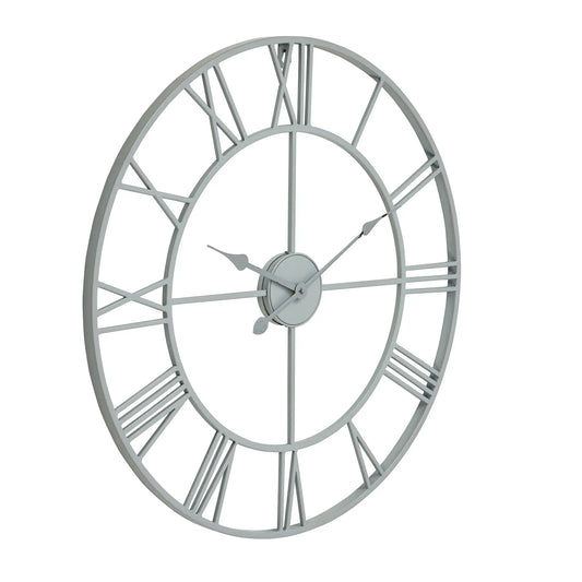Grey Skeleton Wall Clock Makur Interior