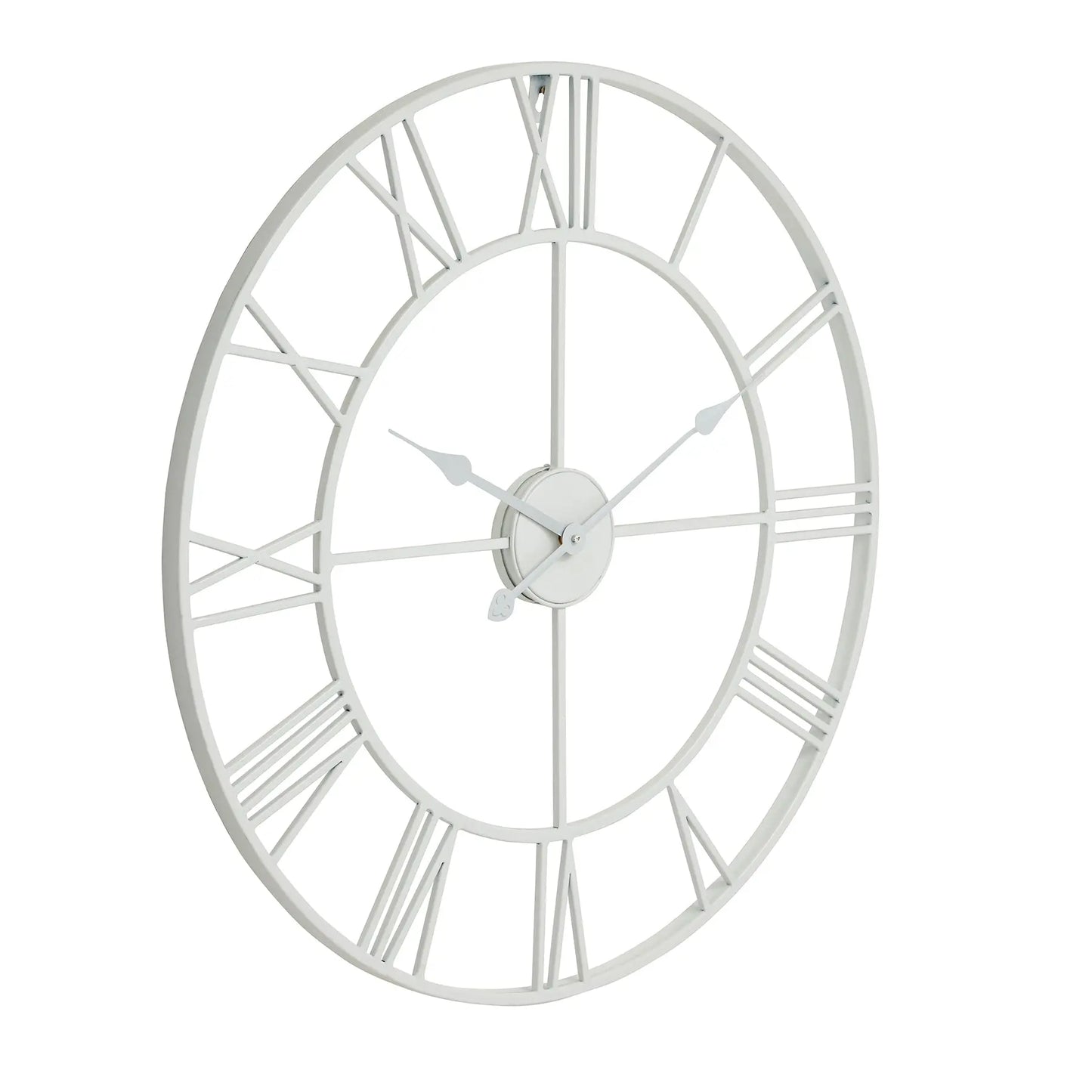 White Skeleton Wall Clock Makur Interior