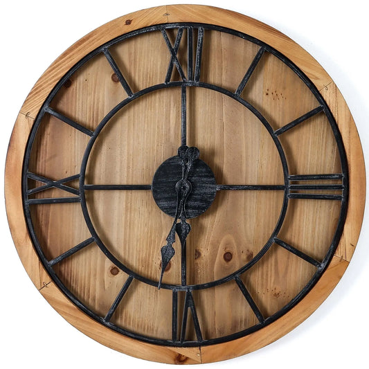 Williston Wooden Wall Clock Makur Interior