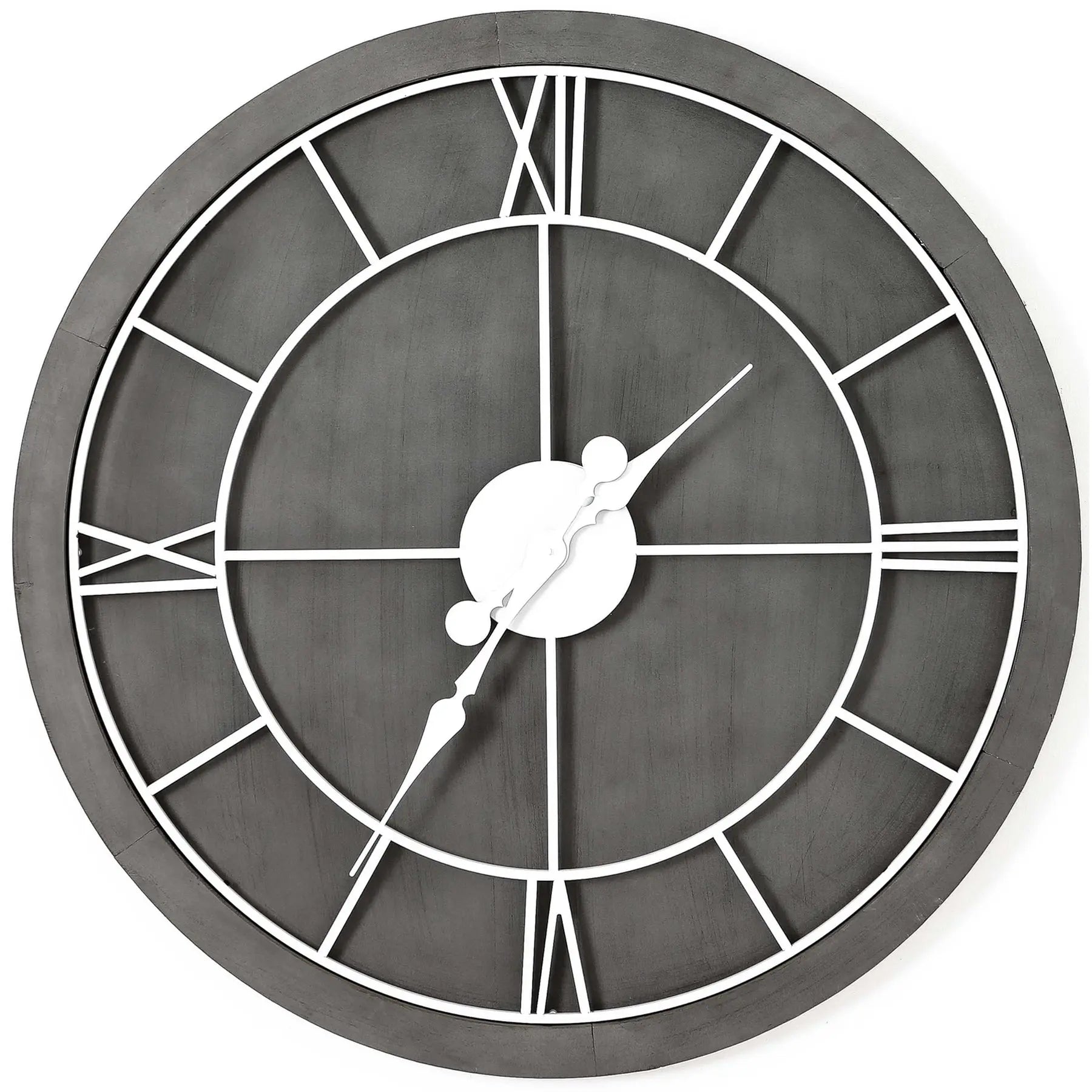 Williston Grey Wall Clock Makur Interior