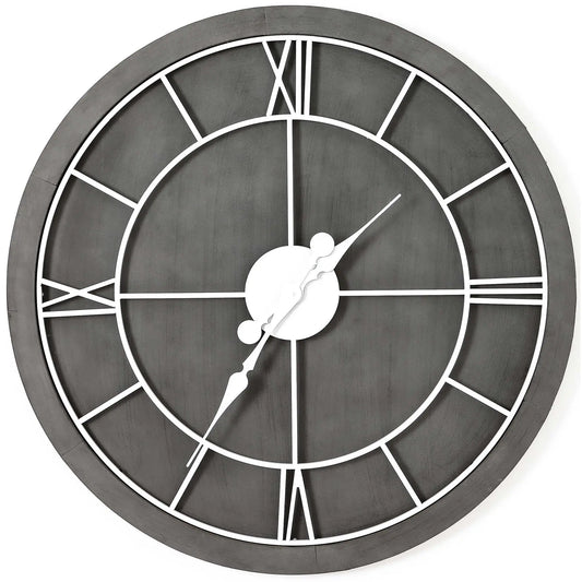 Williston Grey Wall Clock Makur Interior