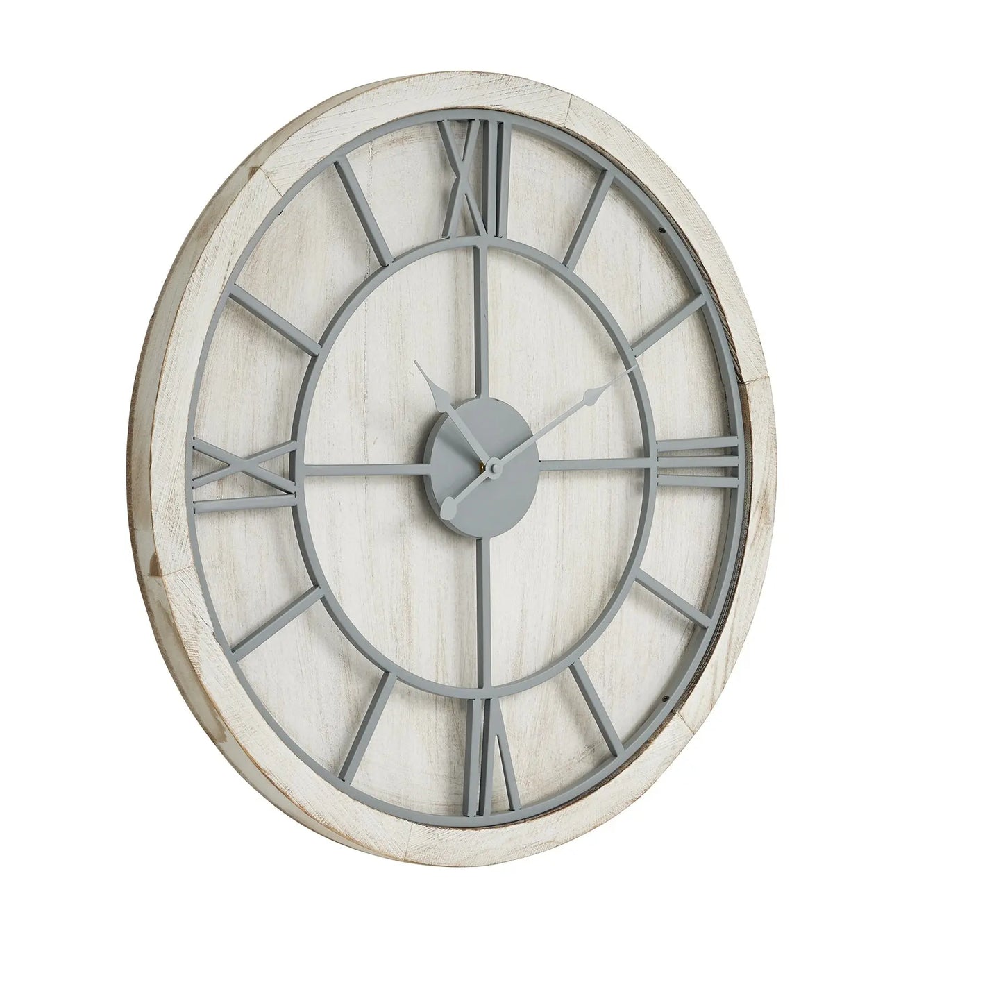 Williston White Wall Clock Makur Interior