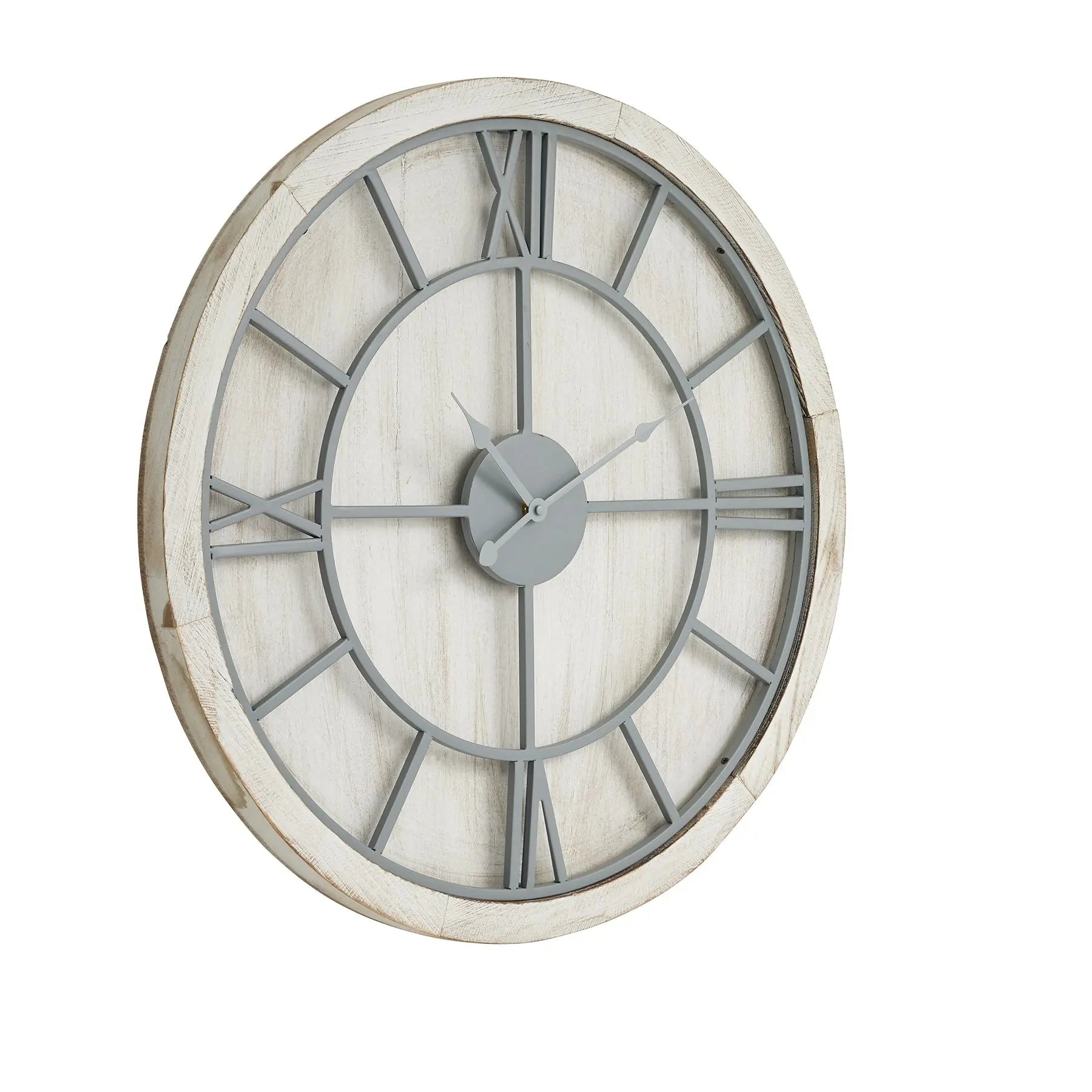 Williston White Wall Clock Makur Interior