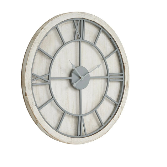 Williston White Wall Clock Makur Interior