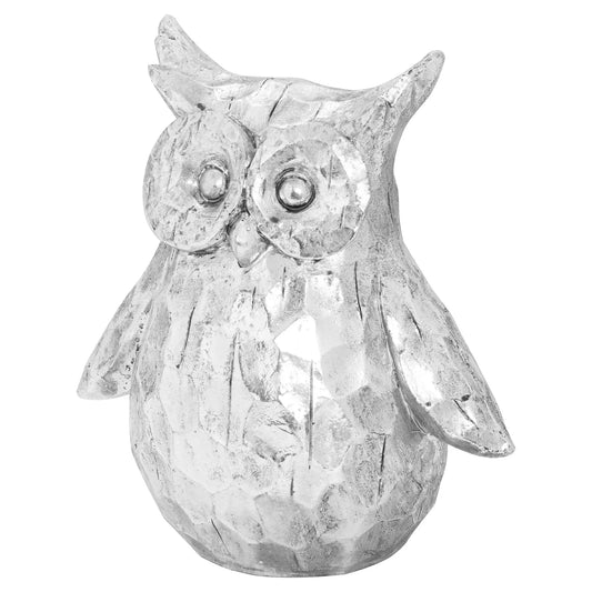 Olive The Large Silver Ceramic Owl Makur Interior