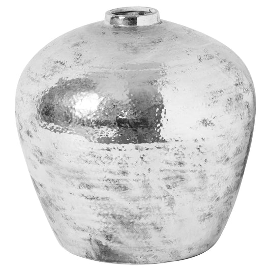 Hammered Silver Astral Vase Makur Interior