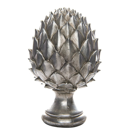 Large Silver Pinecone Finial Makur Interior