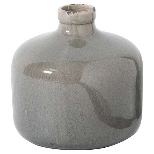 Garda Grey Glazed Eve Vase Makur Interior