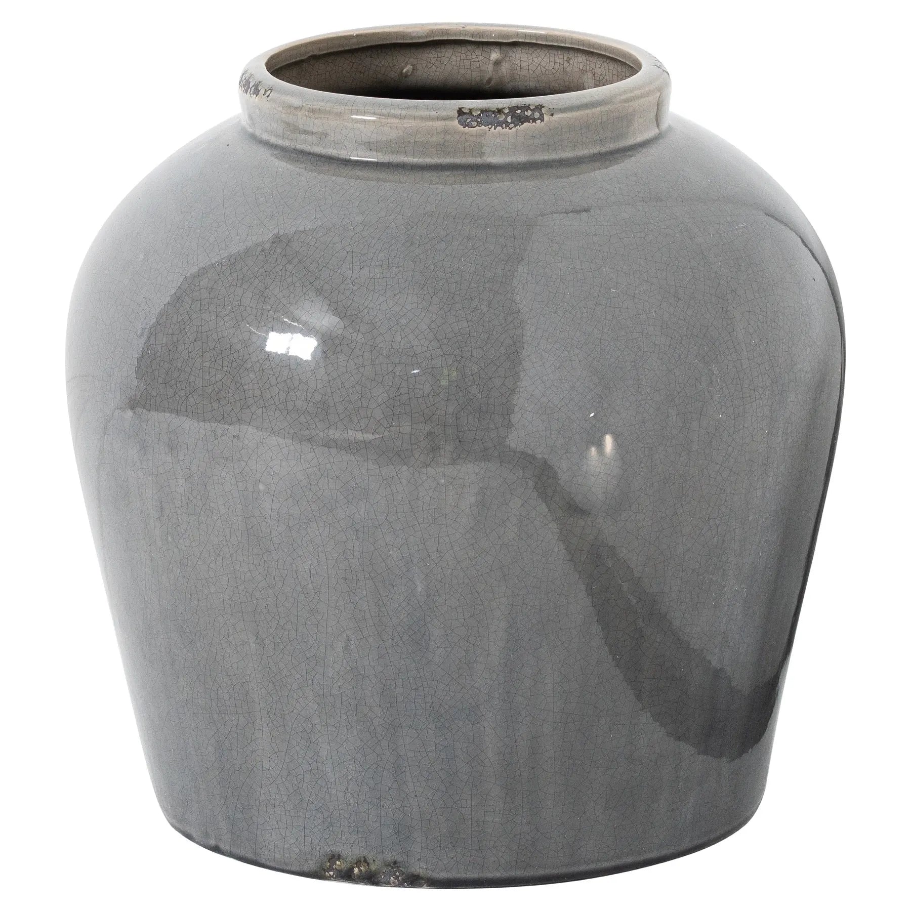 Garda Grey Glazed Juniper Vase Makur Interior