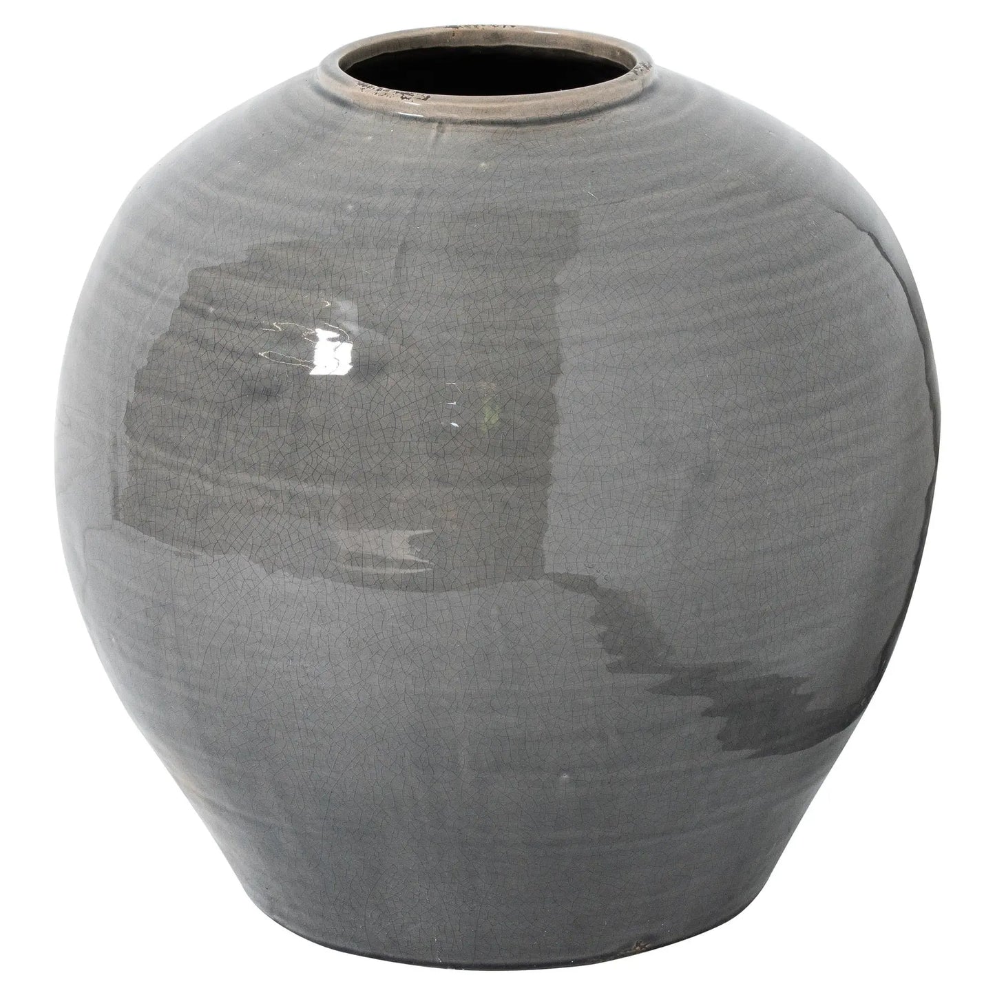 Garda Grey Glazed Regola Vase Makur Interior