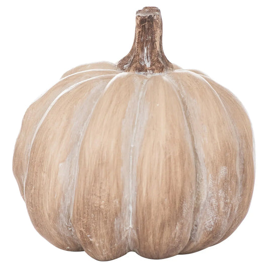 Set Of Six Carved Wood Effect Pumpkins Makur Interior