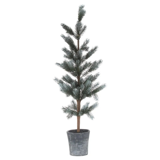 Christmas Fir Tree In Stone Pot Makur Interior
