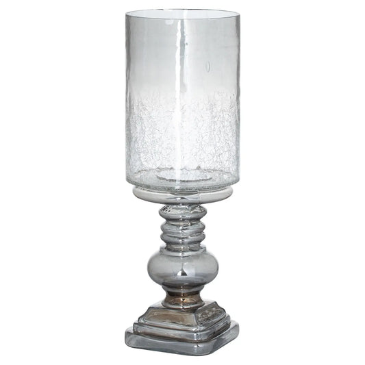 Smoked Midnight Glass Candle Holder Makur Interior