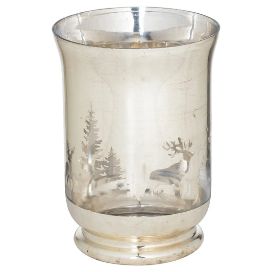 The Noel Collection Silver Forest Large Candle Holder Makur Interior