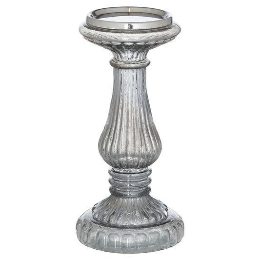 Smoked Midnight Medium Candle Pillar Makur Interior