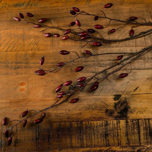 Burgundy Rosehip Stem Makur Interior