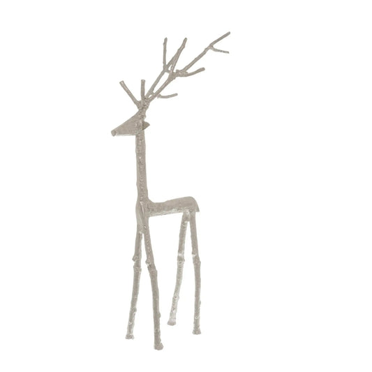 Silver Standing Stag  Ornament Makur Interior