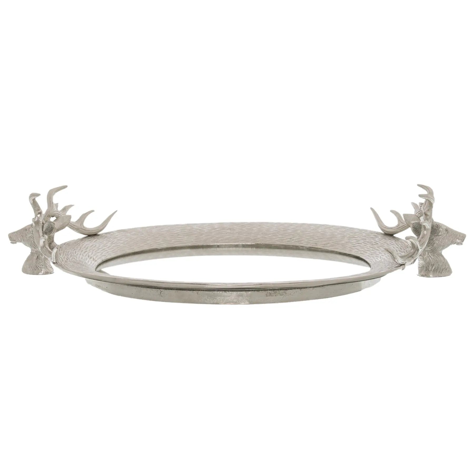 Large Mirrored Tray With Stag Heads Makur Interior