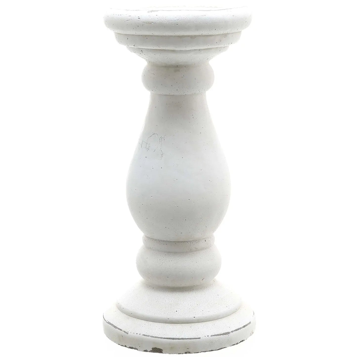 Small Matt White Ceramic Candle Holder Makur Interior