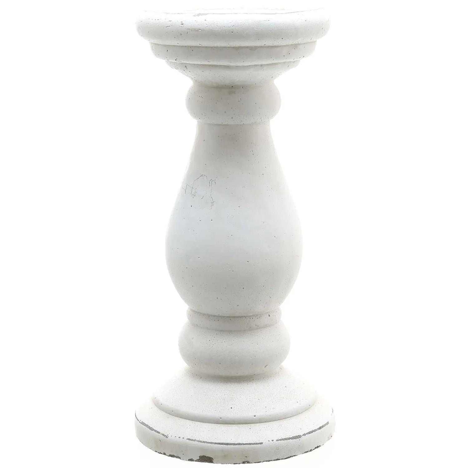 Small Matt White Ceramic Candle Holder Makur Interior