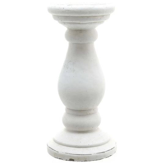 Small Matt White Ceramic Candle Holder Makur Interior