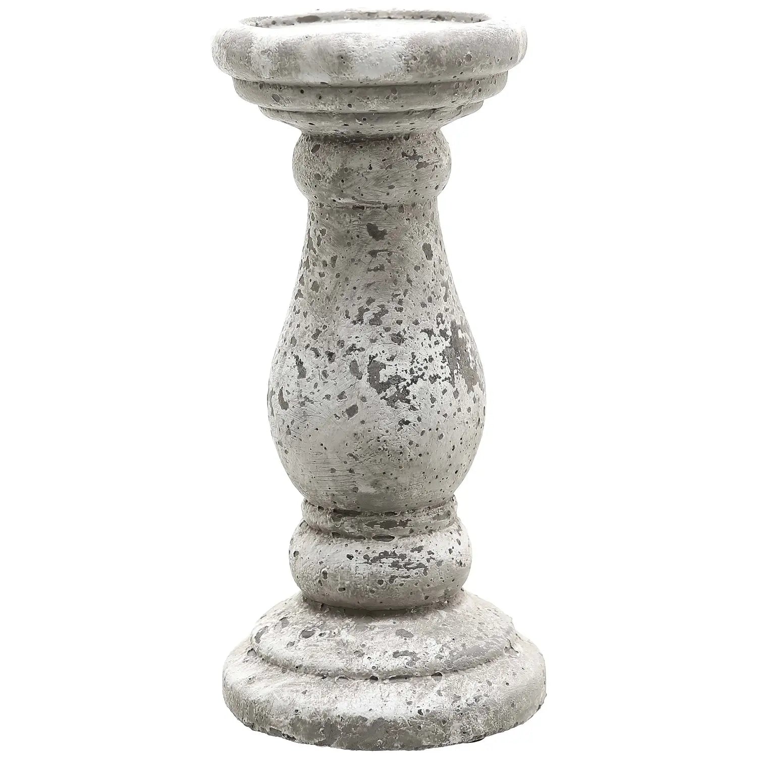 Small Stone Ceramic Candle Holder Makur Interior