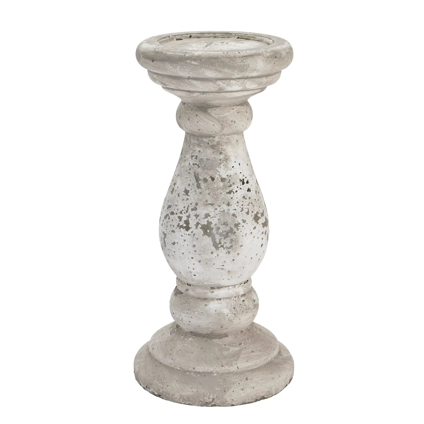 Large Stone Ceramic Candle Holder Makur Interior