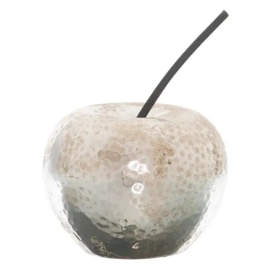 Small Silver Apple Ornament Makur Interior