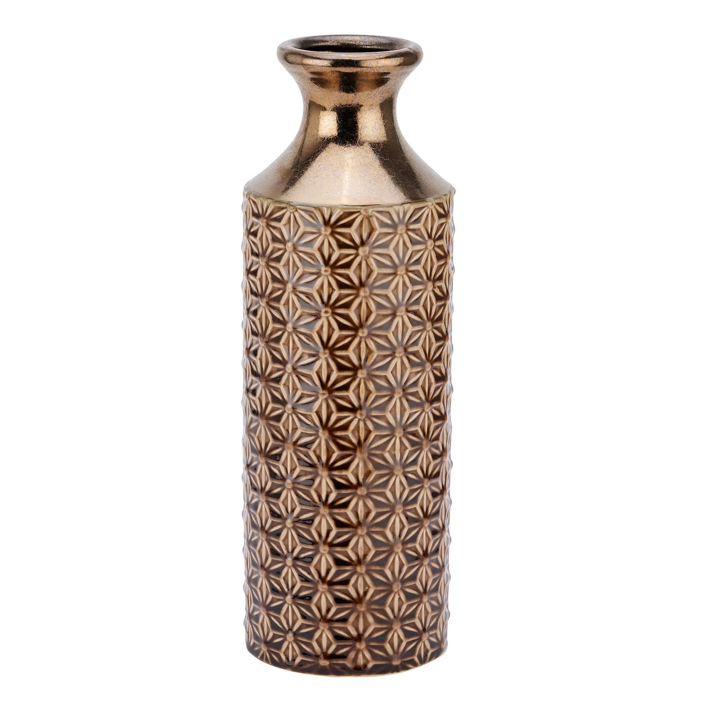 Seville Collection Caramel Fluted Vase Makur Interior