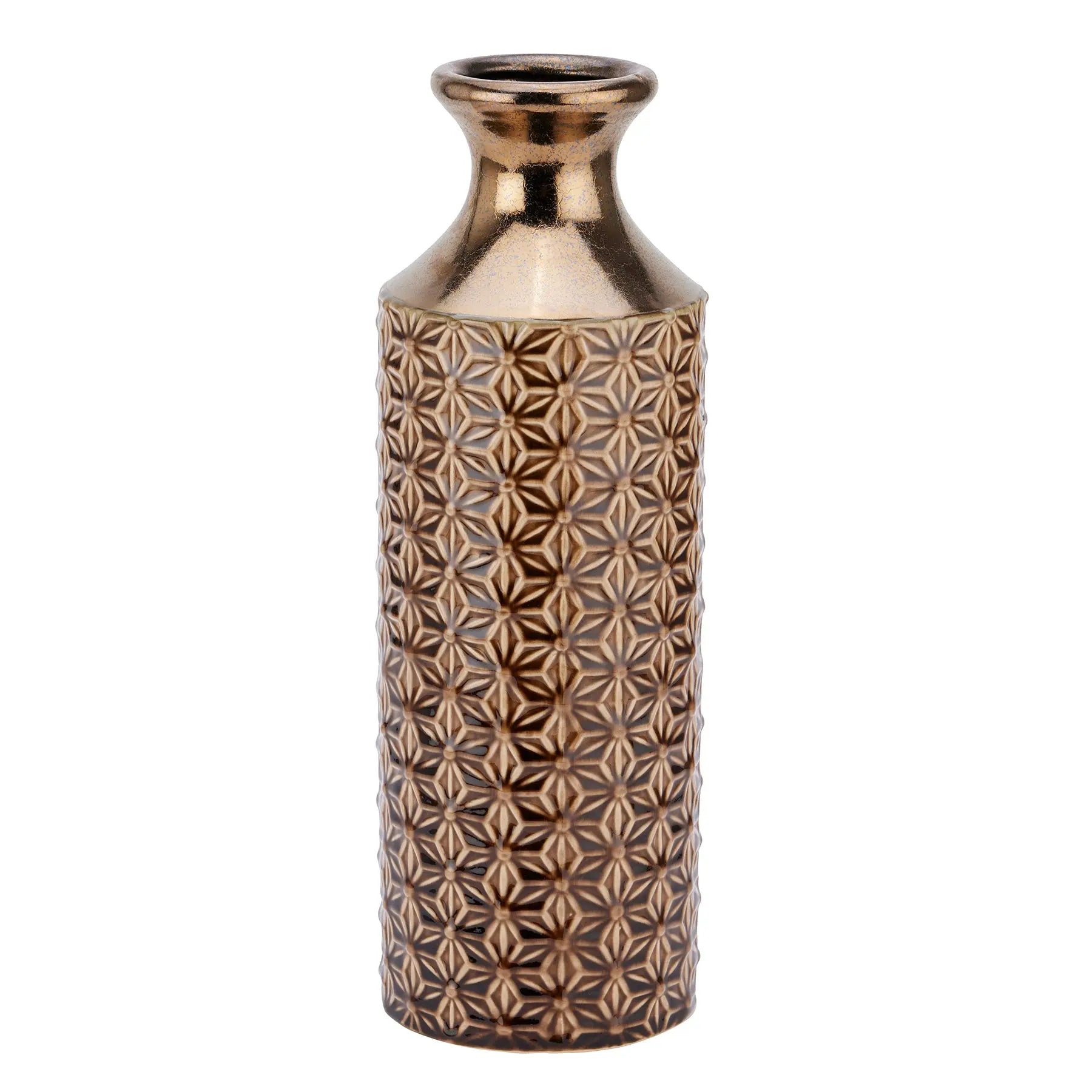 Seville Collection Caramel Fluted Vase Makur Interior