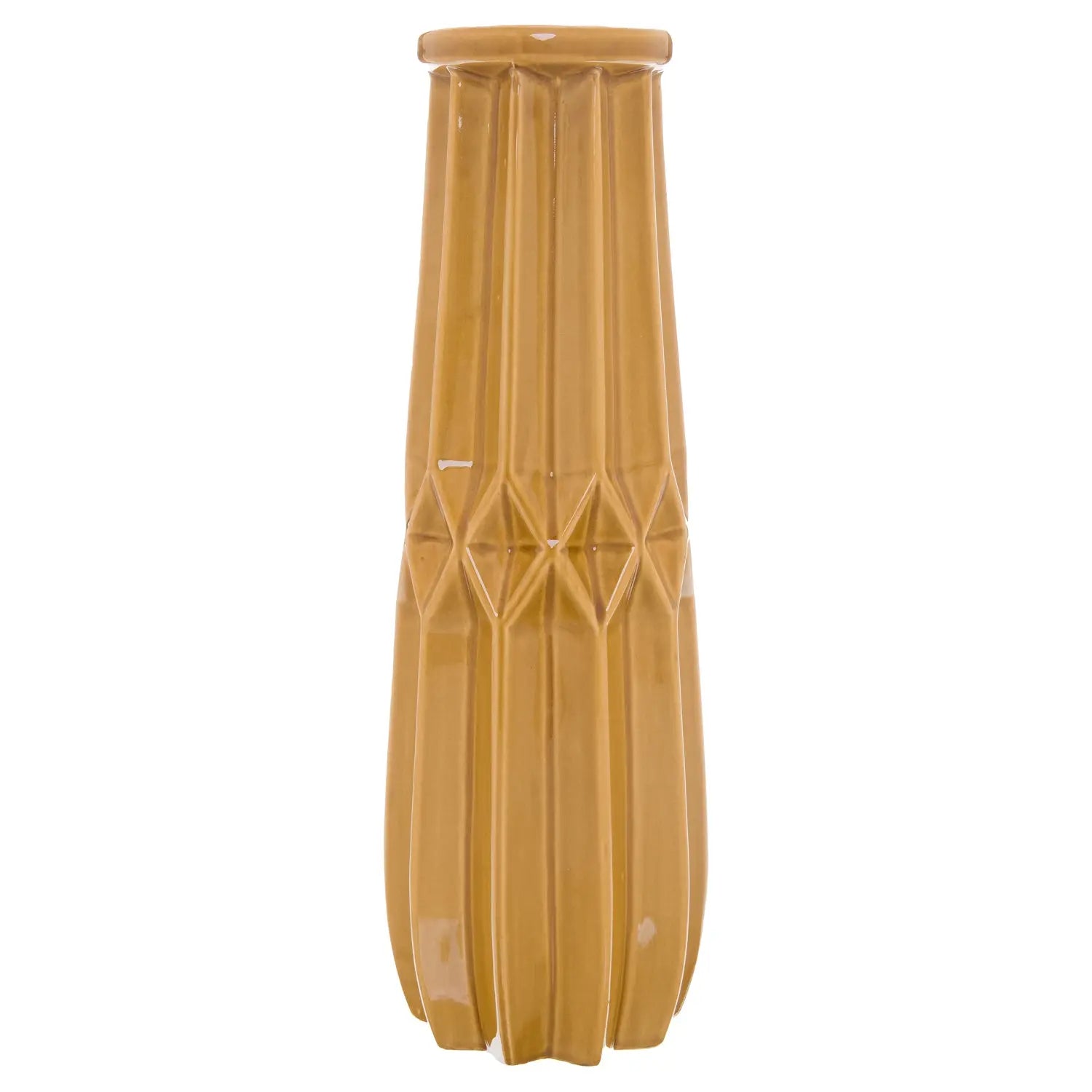 Seville Collection Tall Ochre Vase Makur Interior