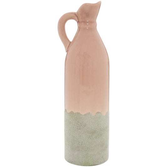 Decorative Tall Blush Stoneware Jug Makur Interior