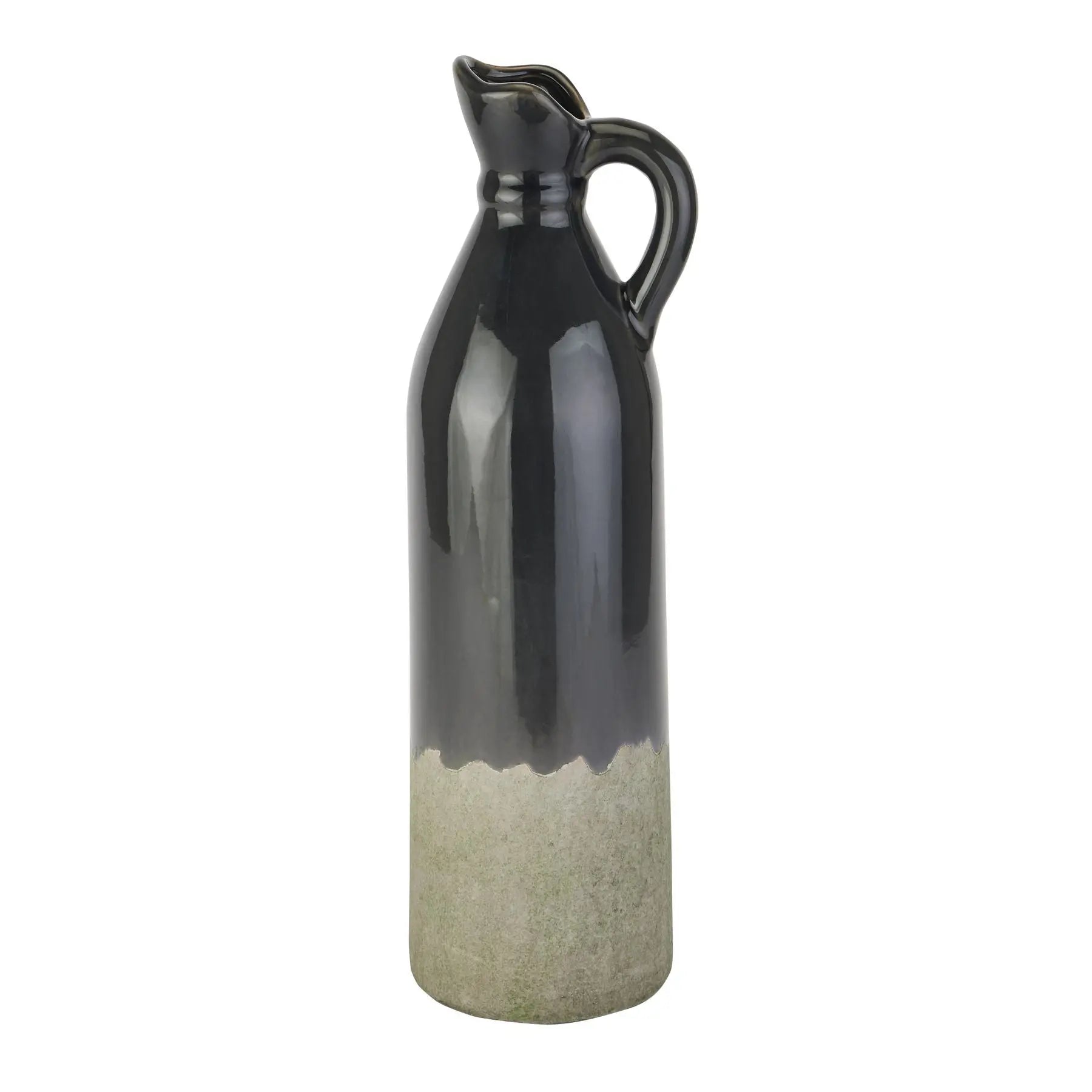 Decorative Tall Navy Stoneware Jug Makur Interior