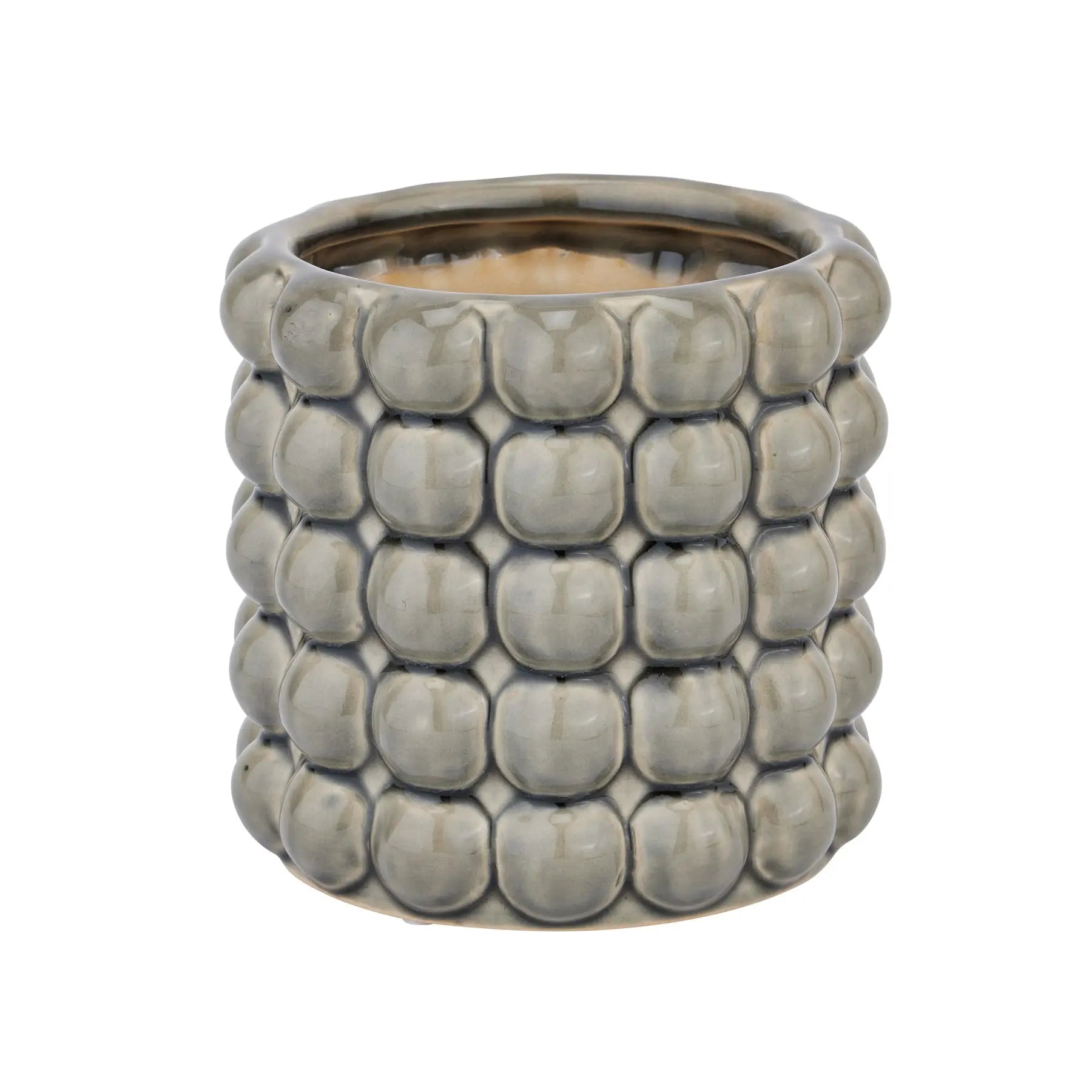 Seville Collection Grey Bubble Planter Makur Interior