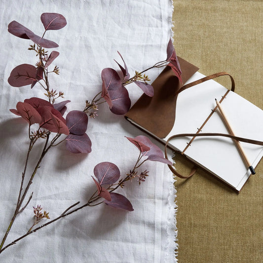 Burgundy Berried Eucalyptus Makur Interior