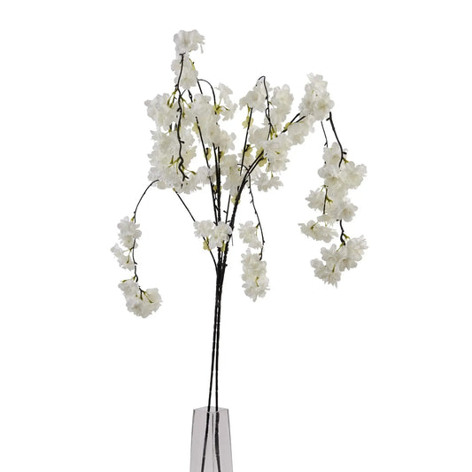 Large White Cherry Blossom Stem Makur Interior